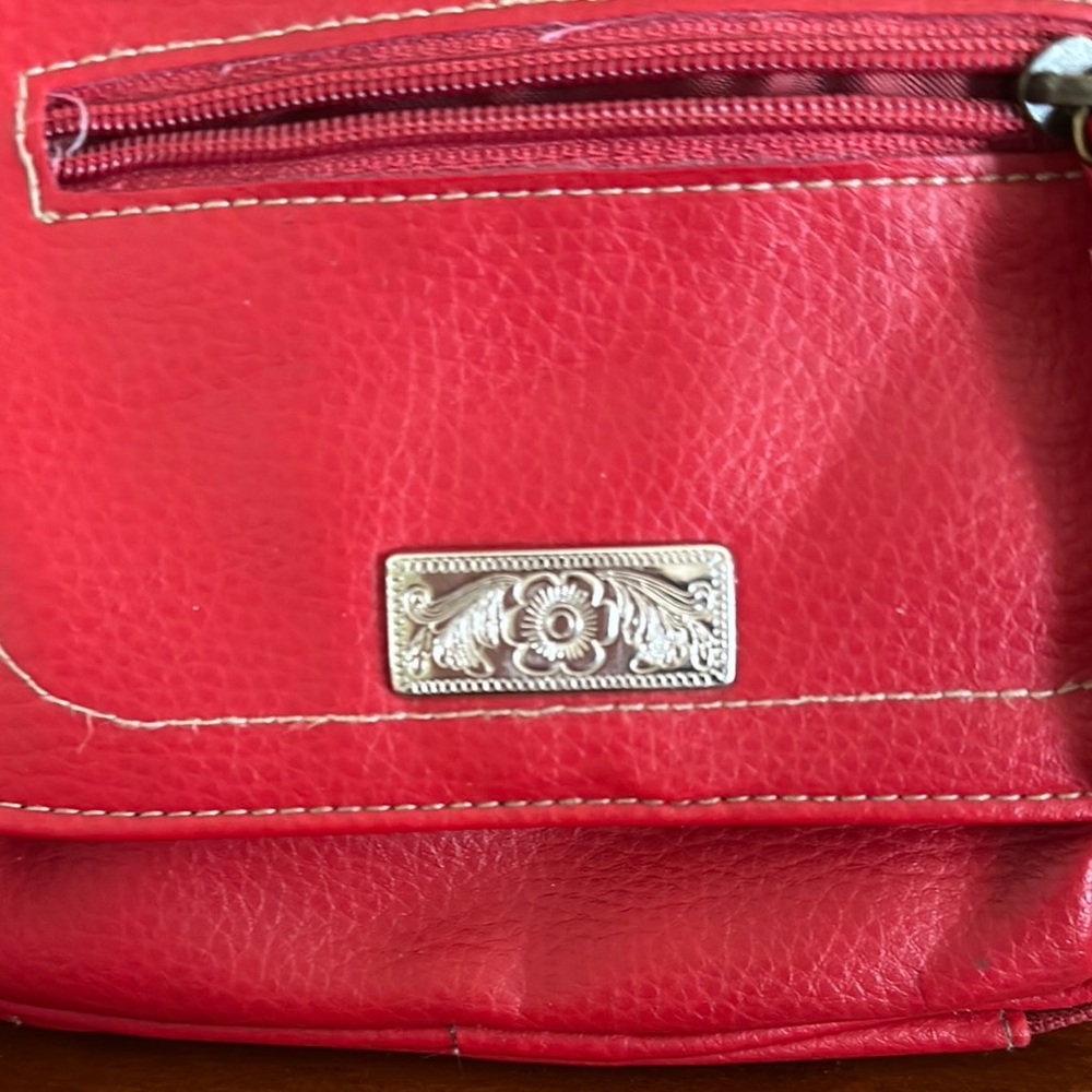 Red Leather Crossbody Bag! - Picture 2 of 5